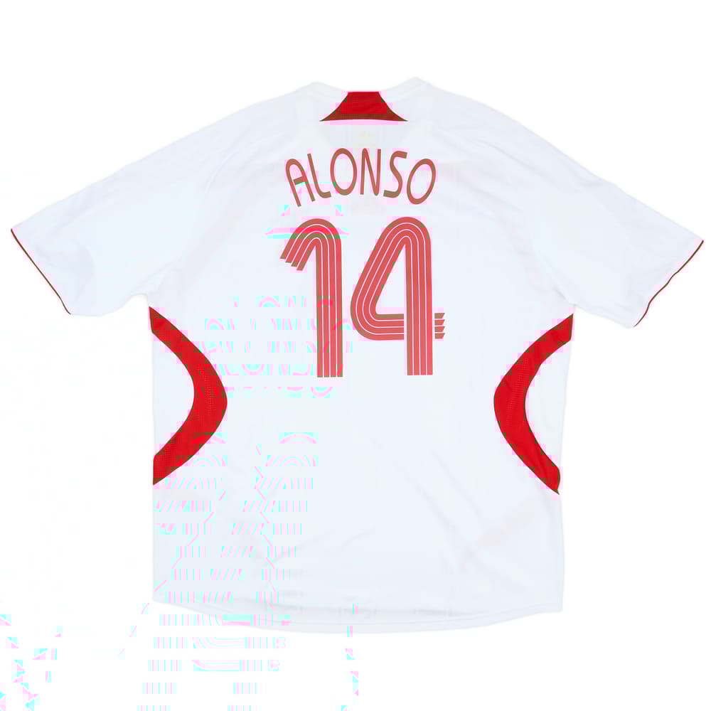 2007-08 Liverpool Away Shirt Alonso #14 (XXL)