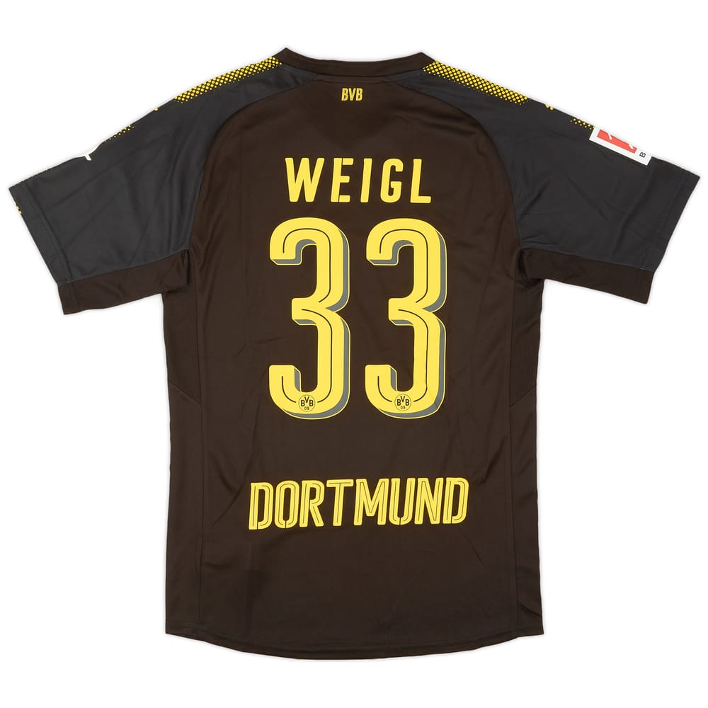 2017-18 Borussia Dortmund Away Authentic Shirt Weigl #33 - 10/10 - (M)