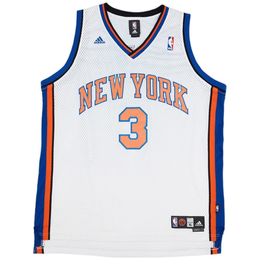 2006-09 New York Knicks Marbury #3 adidas Swingman Home Jersey - 6/10 - (XL)