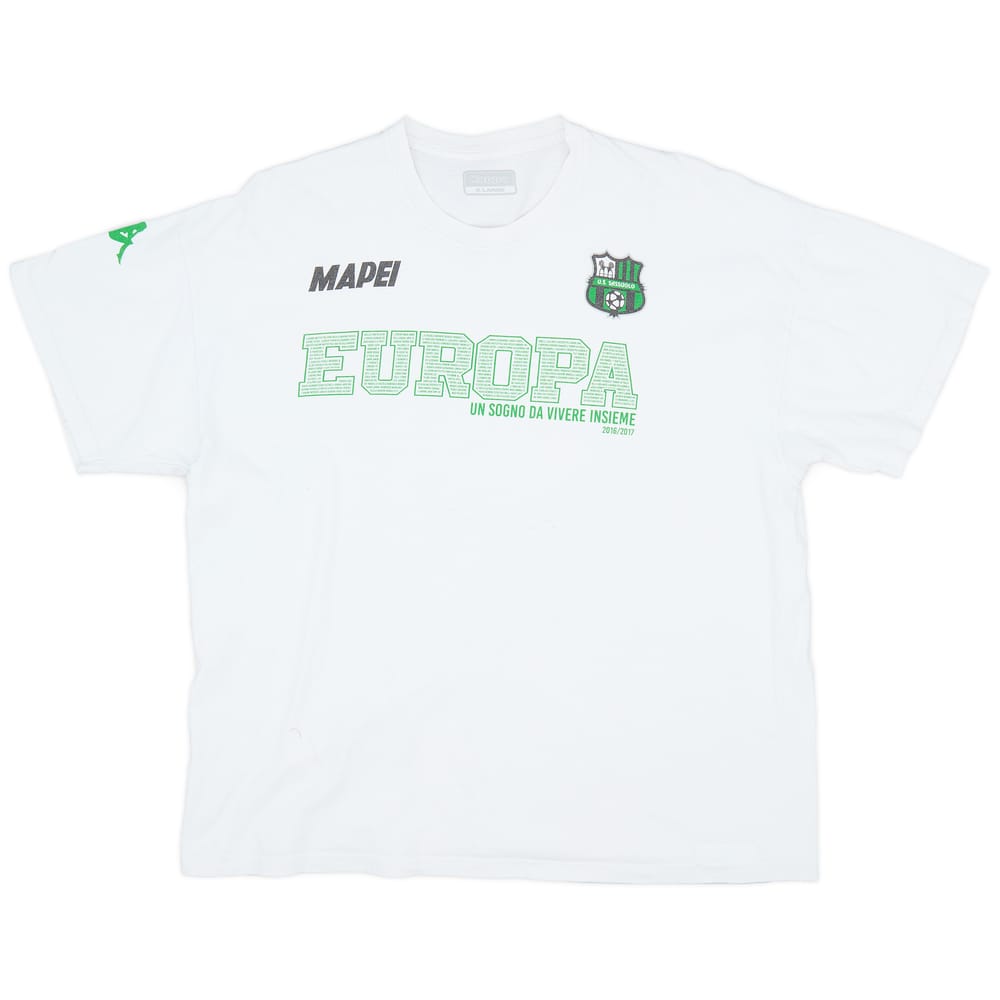 2016-17 Sassuolo Kappa Graphic T-shirt - 6/10 - (XL)
