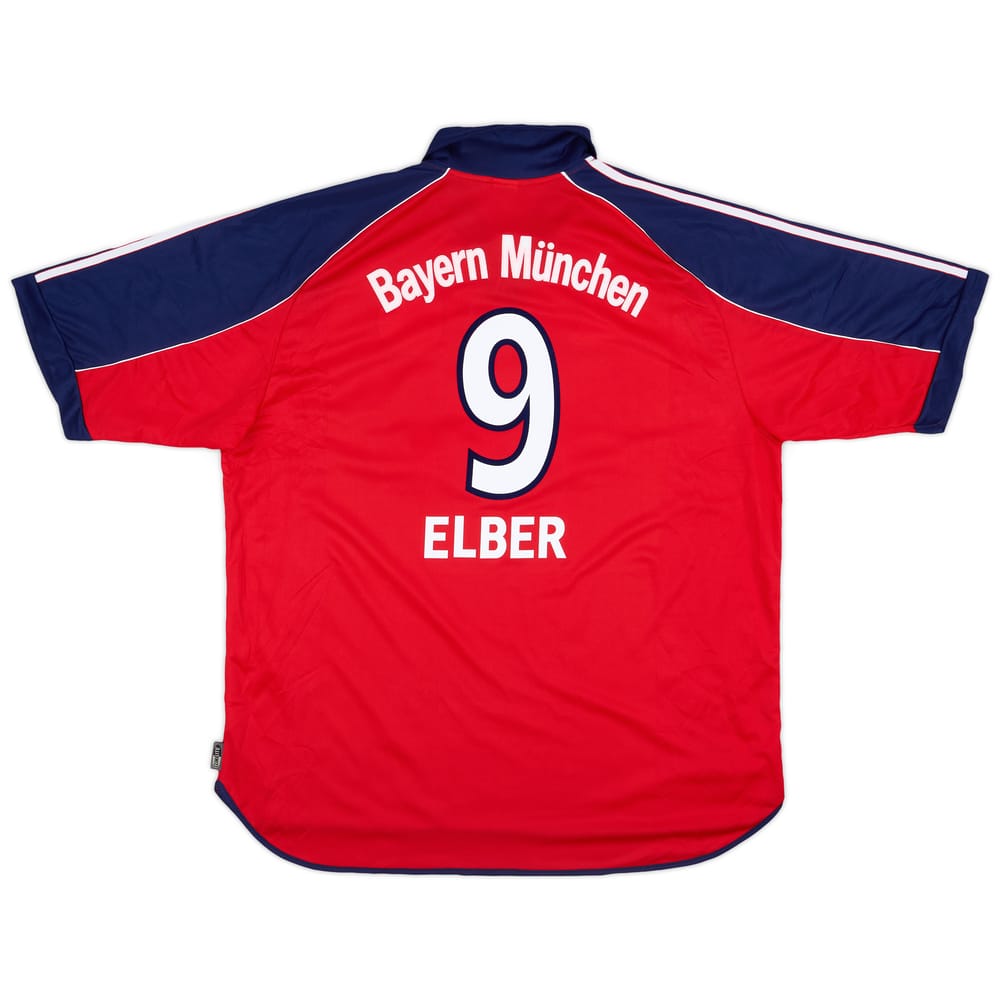 1999-01 Bayern Munich Home Shirt Elber #9 - 10/10 - (XXL)