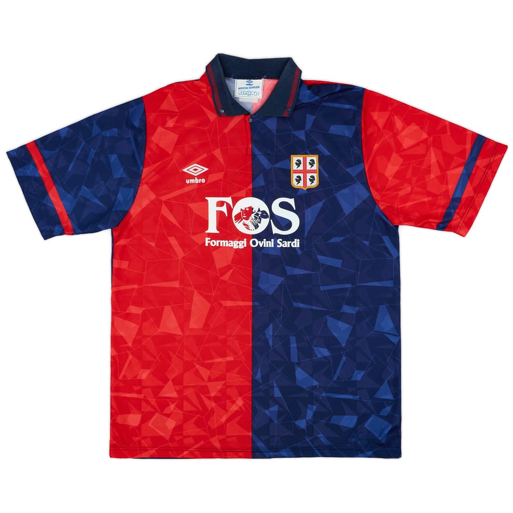 1990-93 Cagliari Home Shirt - 8/10 - (XL)