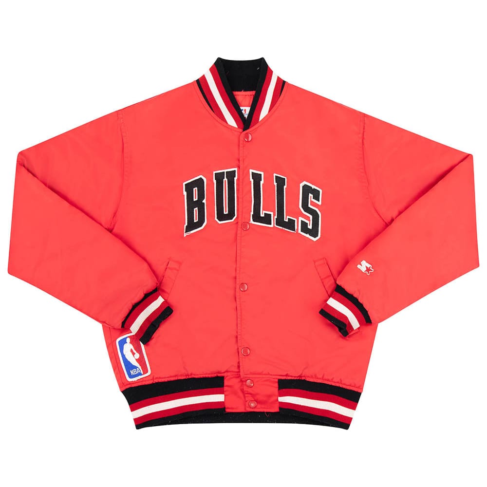 1980s Chicago Bulls Starter Satin Varsity Jacket M