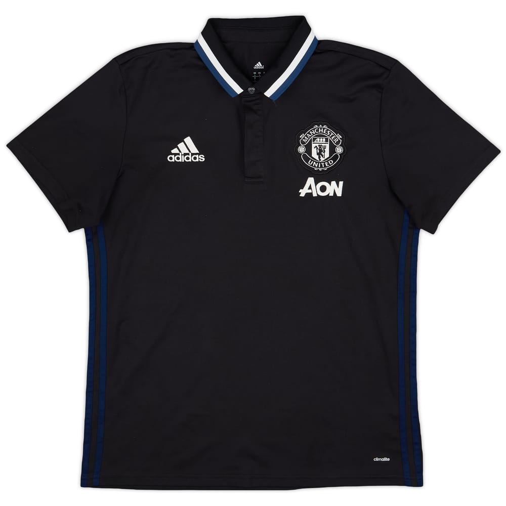 2016-17 Manchester United adidas Polo Shirt - 9/10 - (L)