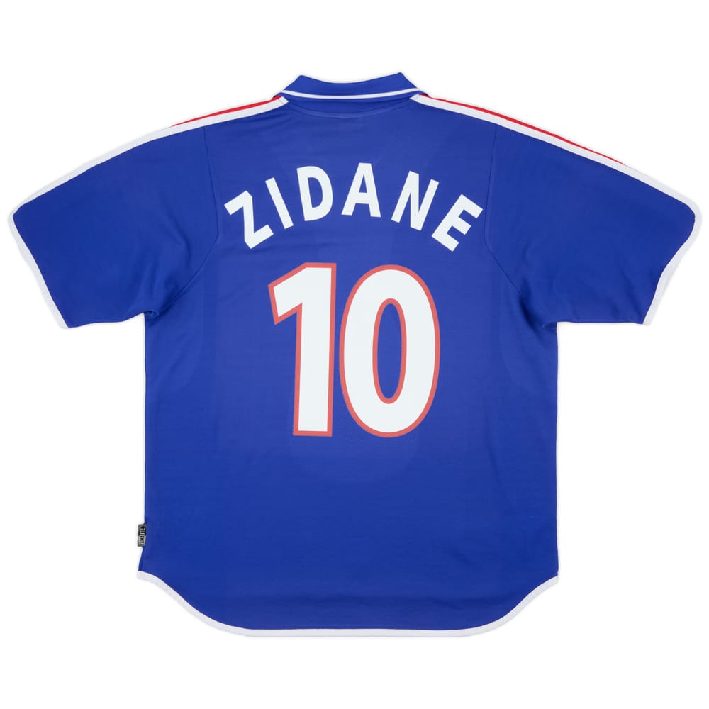 2000-02 France Home Shirt Zidane #10 - 9/10 - (XL)