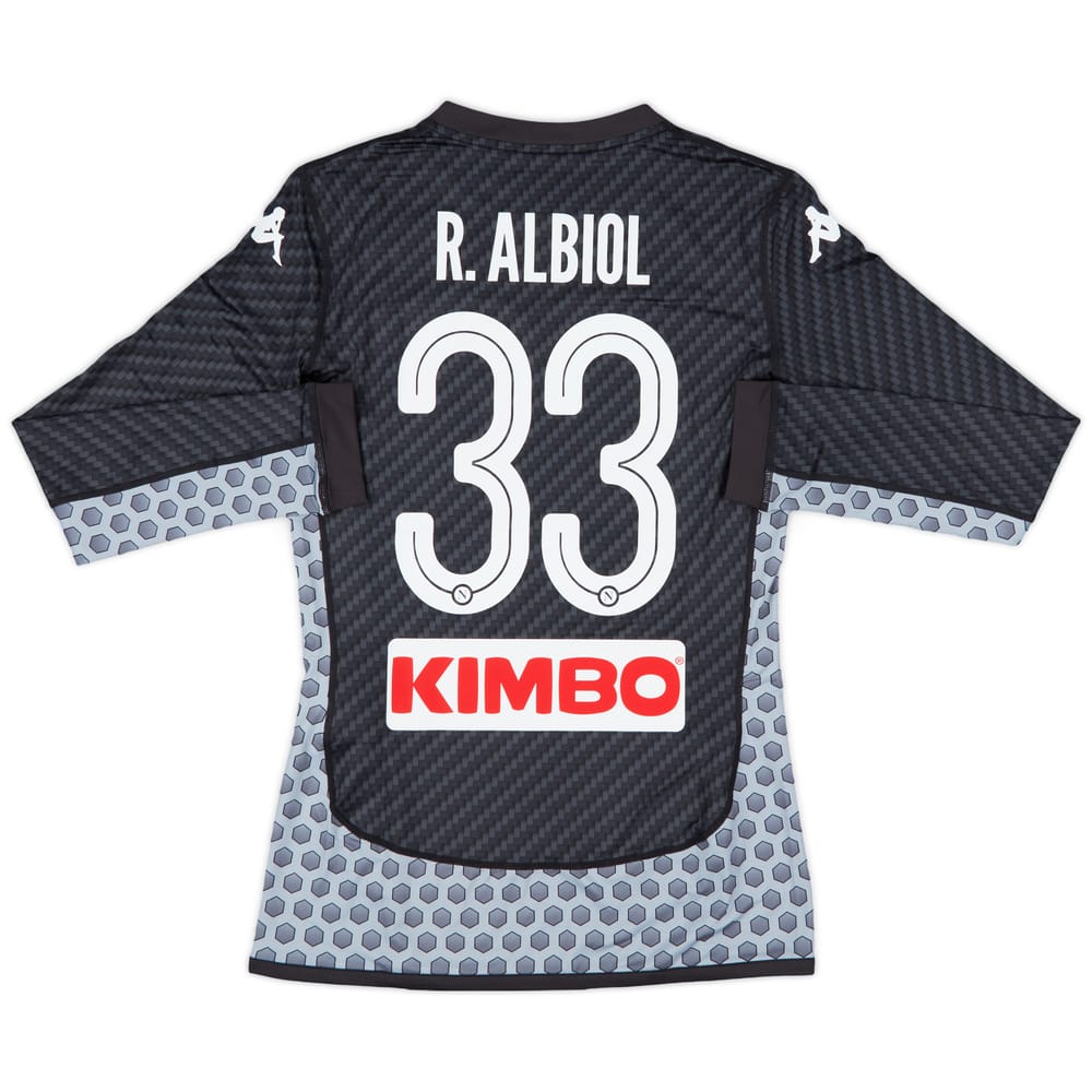 2017-18 Napoli Authentic Fourth L/S Shirt R.Albiol #33 (M)
