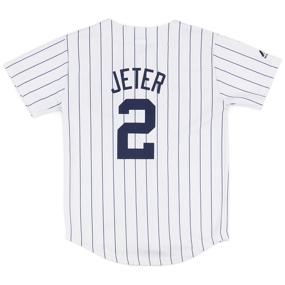 2009-14 Yankees de Nueva York Jeter #2 Majestic Réplica Jersey Local - 6/10 - (S. Niños)