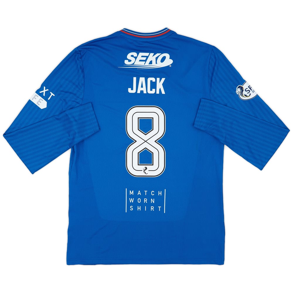 2023-24 Rangers Match Issue Home L/S Shirt Jack #8
