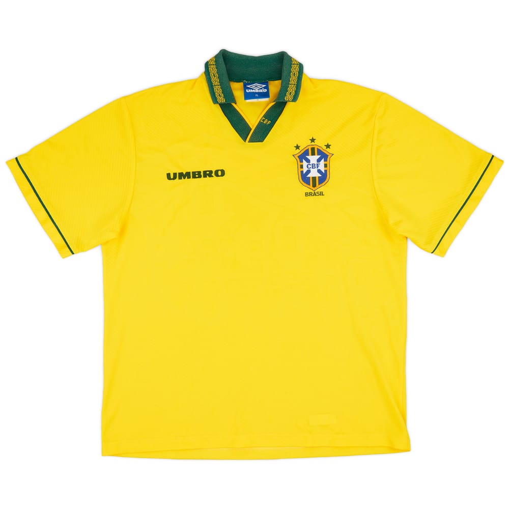 1993-94 Brazil Home Shirt - 7/10 - (XL)