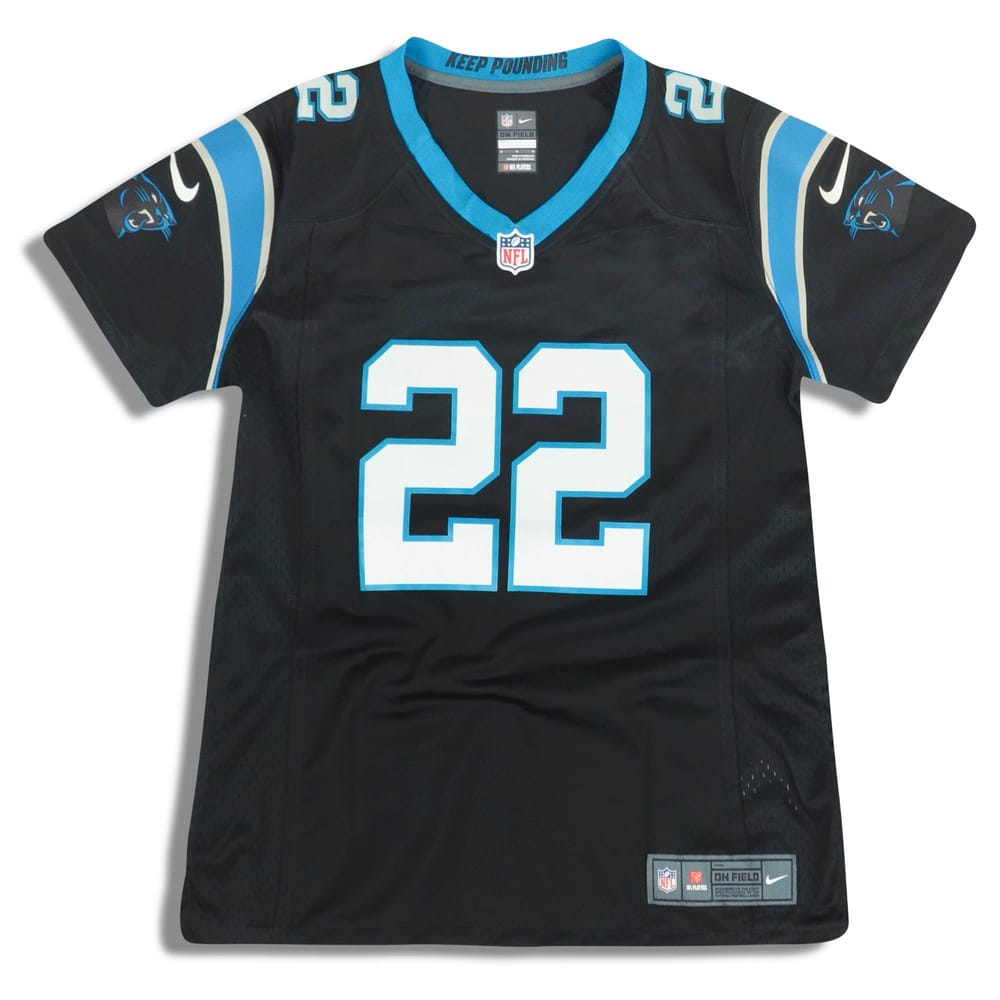 2018 Carolina Panthers McCaffrey #22 Nike Game Jersey (Home) Womens (M) - *As New*