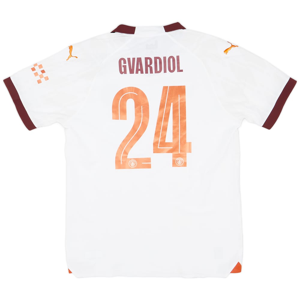 2023-24 Manchester City Match Issue FA Cup Away Shirt Gvardiol #24