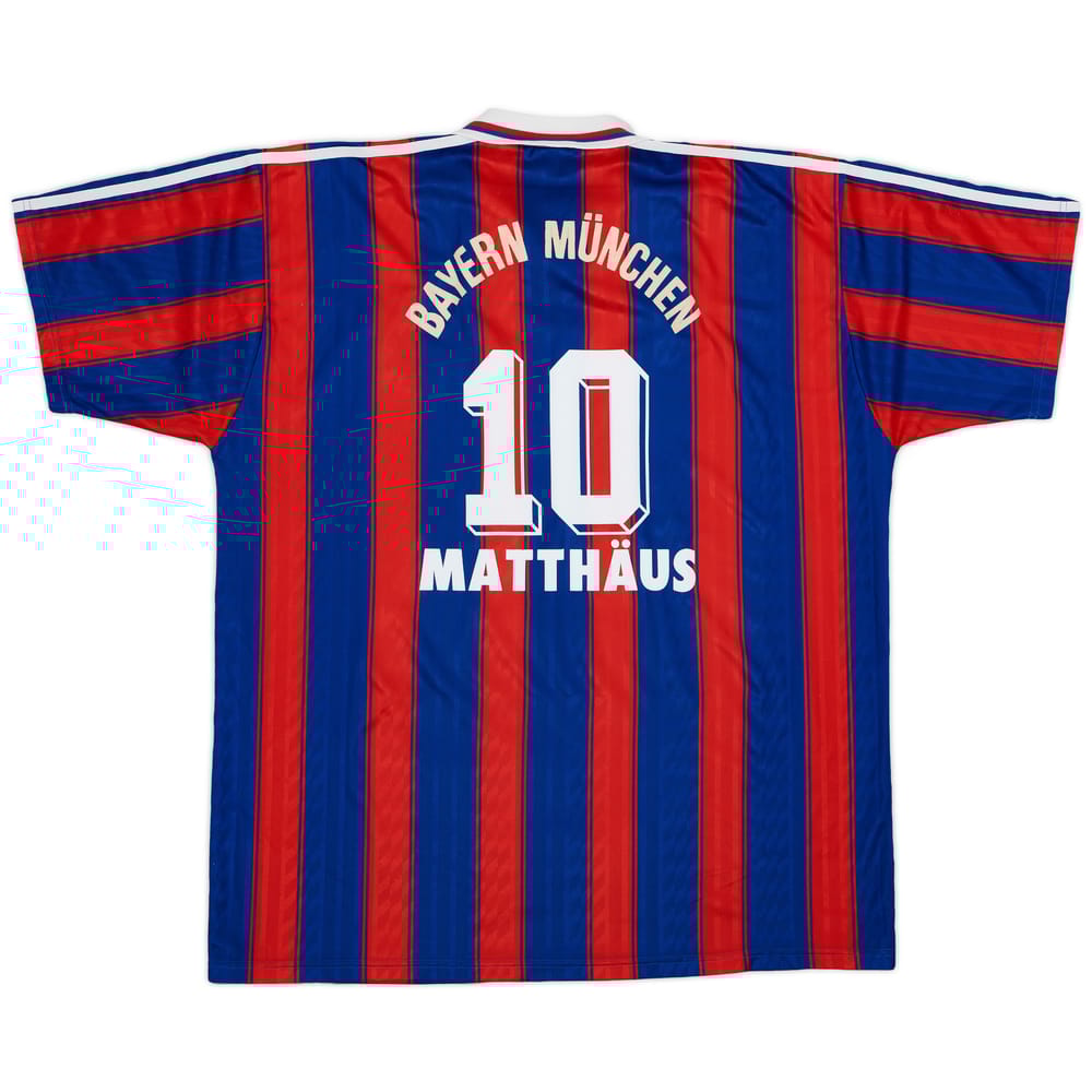 1995-97 Bayern Munich Home Shirt Matthaus #10 - 8/10 - (3XL)