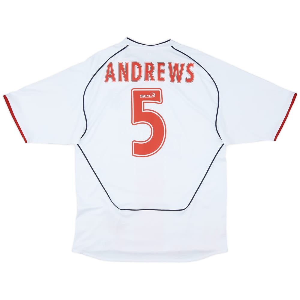 2005-06 Rangers Away Shirt Andrews #5 - 6/10 - (M)