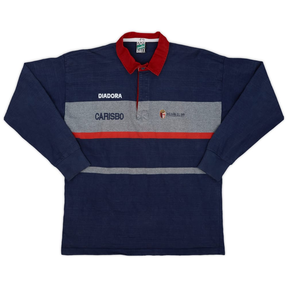 1996-97 Bologna Diadora Rugby L/S Polo Shirt - 8/10 - (L)
