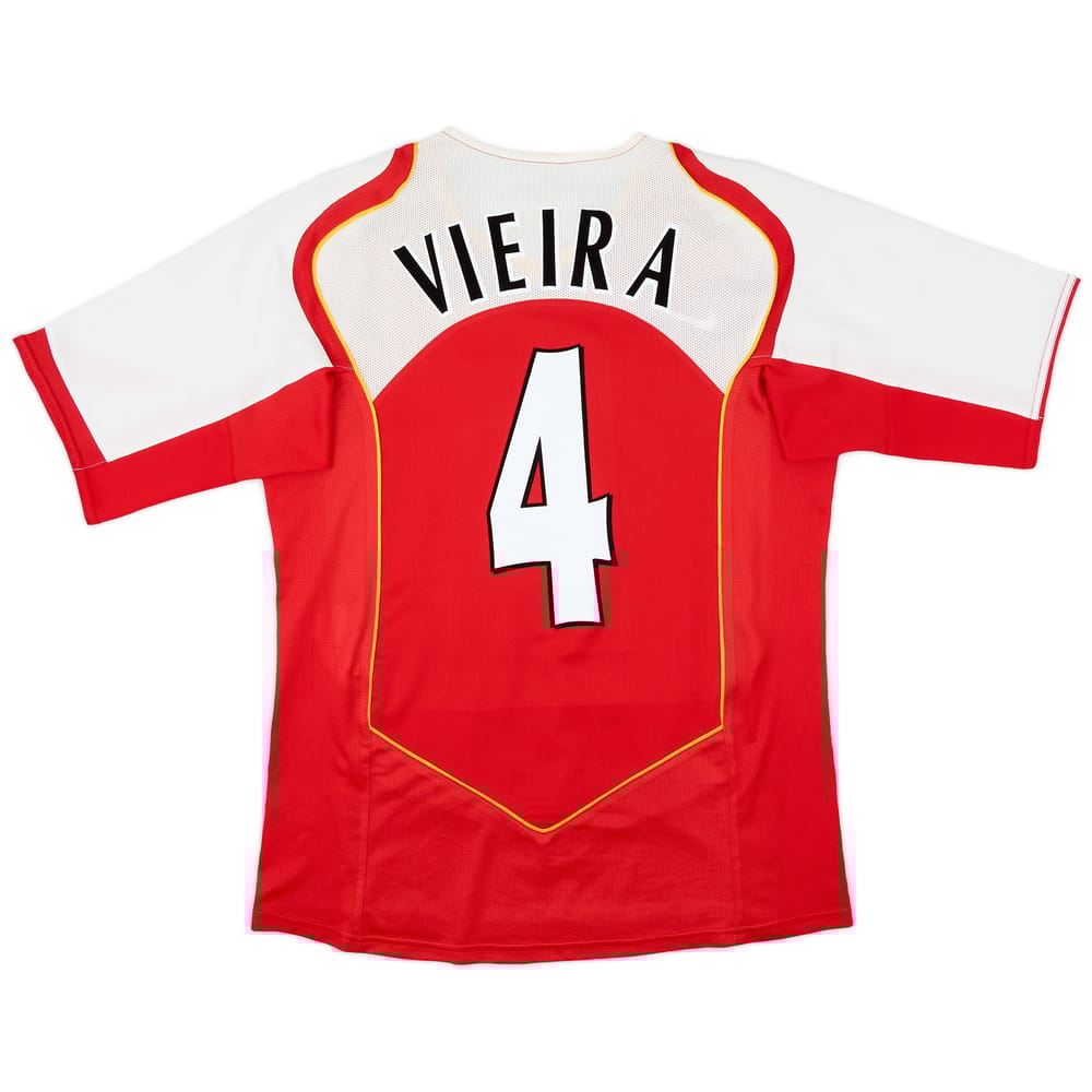 2004-05 Arsenal Home Shirt Vieira #4 - 6/10 - (M)