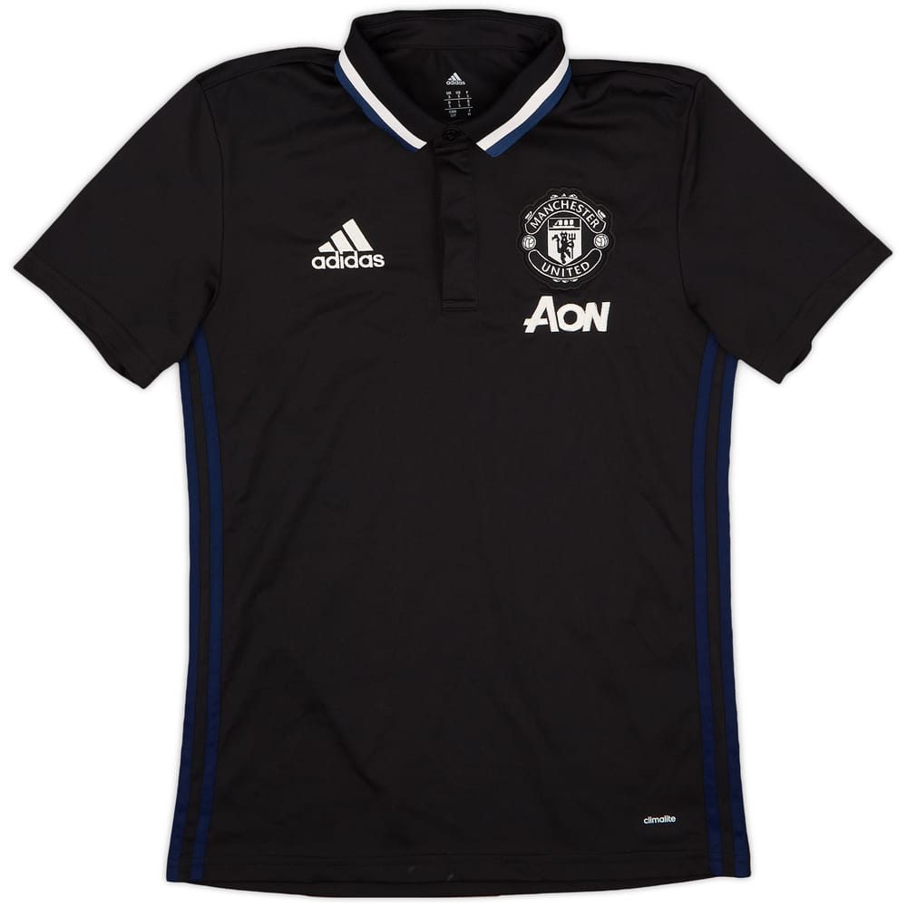 2016-17 Manchester United adidas Polo Shirt - 9/10 - (S)