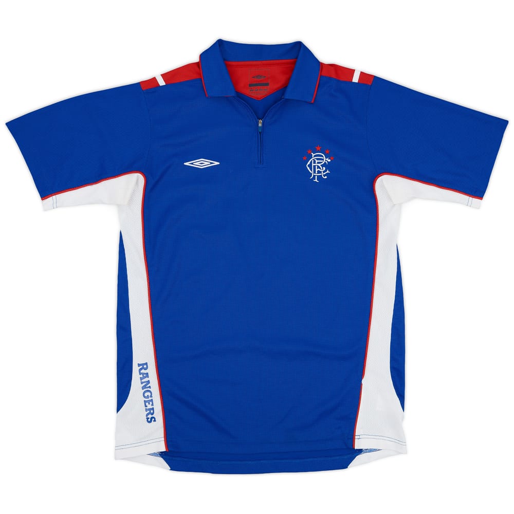 2006-07 Rangers Umbro 1/4 Zip Training Shirt - 8/10 - (M)