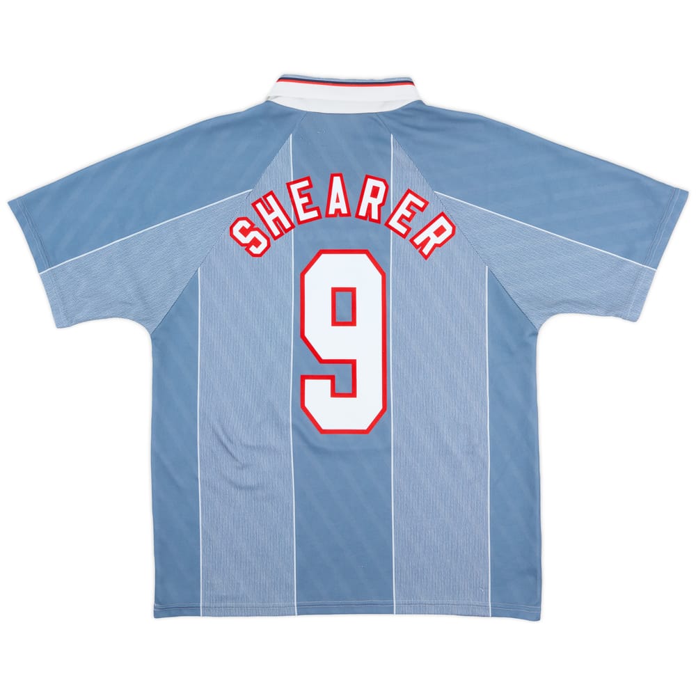 1996-97 England Away Shirt Shearer #9 - 8/10 - (L)