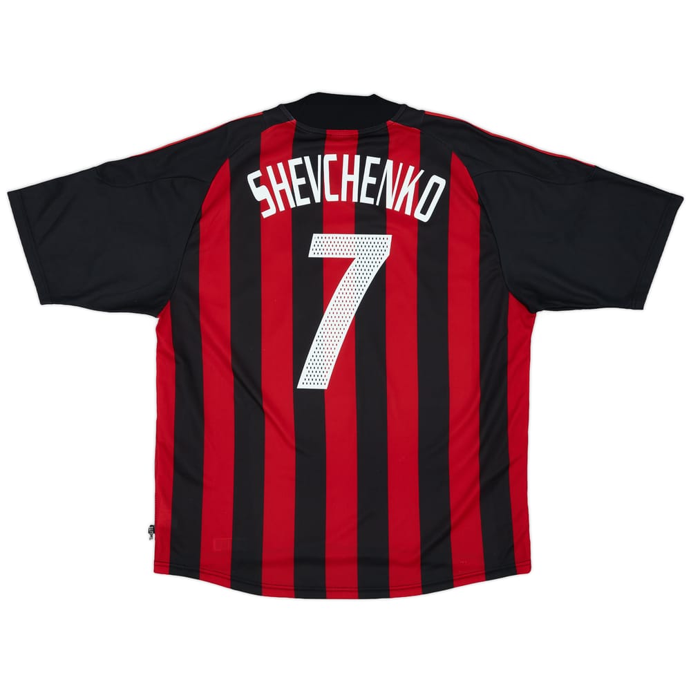2002-03 AC Milan Home Shirt Shevchenko #7 - 8/10 - (XL)