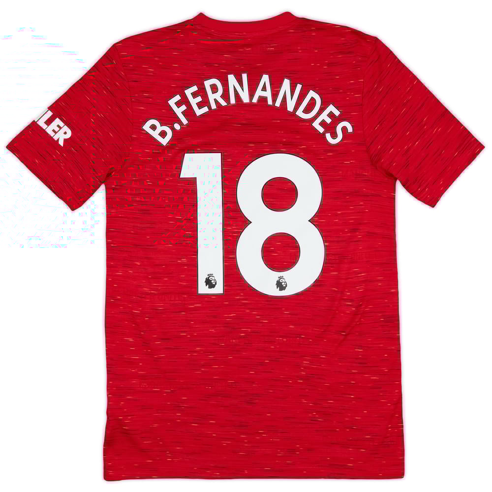 2020-21 Manchester United Home Shirt B.Fernandes #18 - 9/10 - (S)