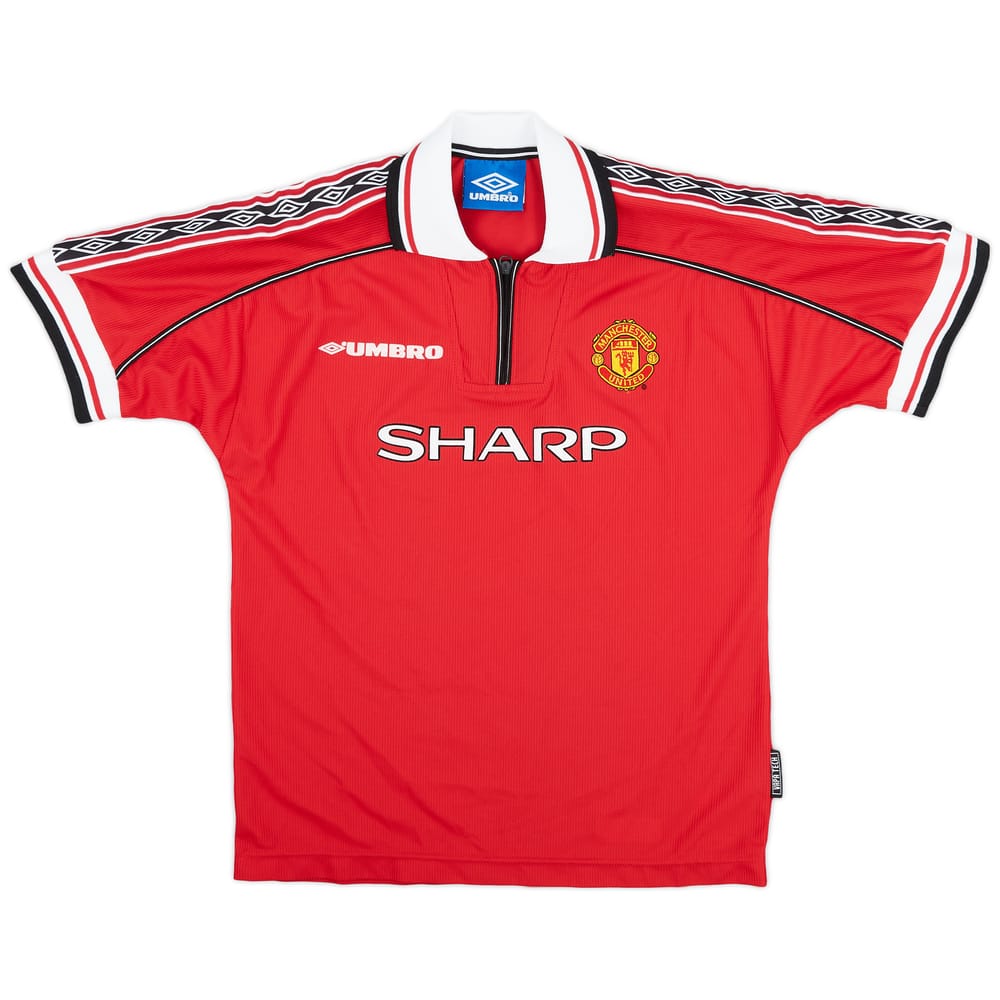 1998-00 Manchester United Home Shirt - 8/10 - (Y)