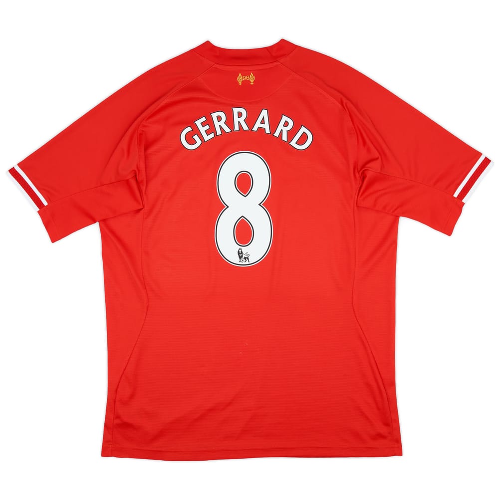 2013-14 Liverpool Home Shirt Gerrard #8 - 7/10 - (XXL)