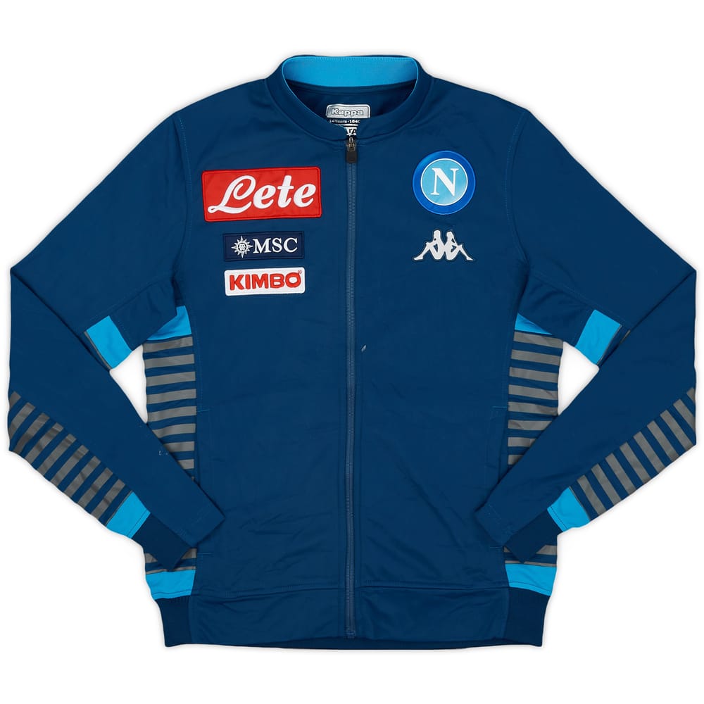 2019-20 Napoli Kappa Track Jacket - 7/10 - (L.Boys)