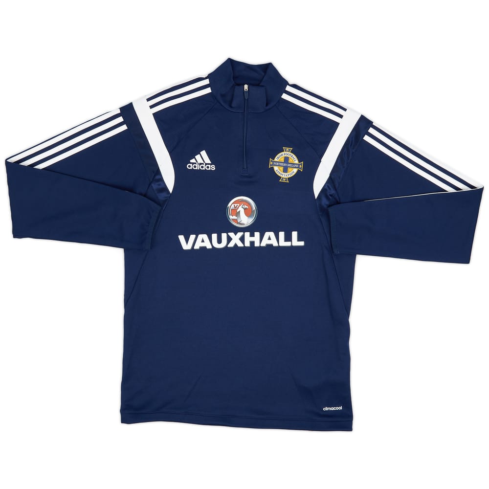2015-16 Northern Ireland adidas 1/4 Zip Top - 9/10 - (S)