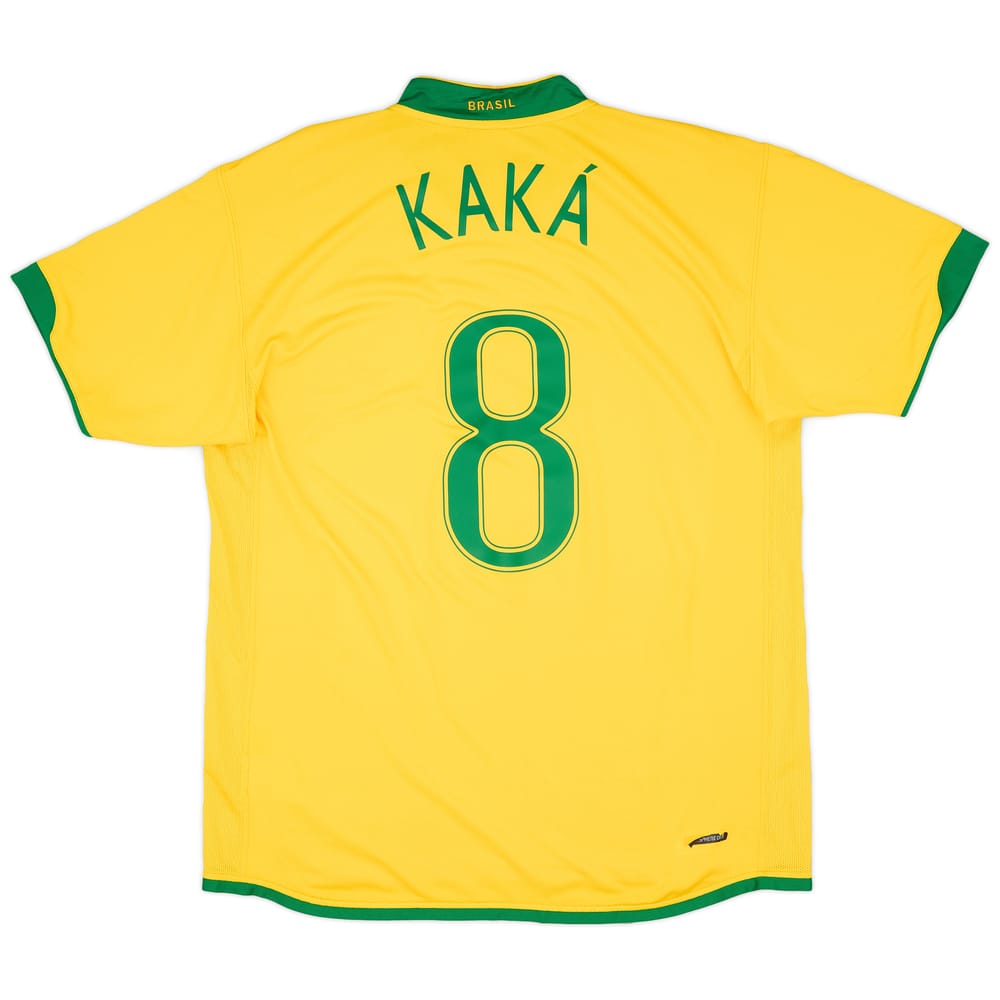2006-08 Brazil Home Shirt Kaka #8 - 8/10 - (XL)