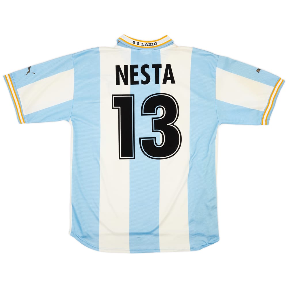 1999-00 Lazio European Home Shirt Nesta #13 - 6/10 - (XL)