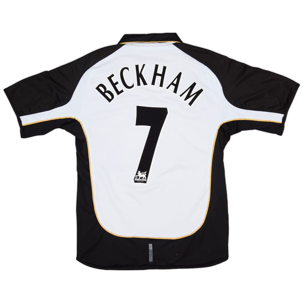 2001-02 Manchester United Centenary Away/Third Shirt Beckham #7 - 8/10 - (M)