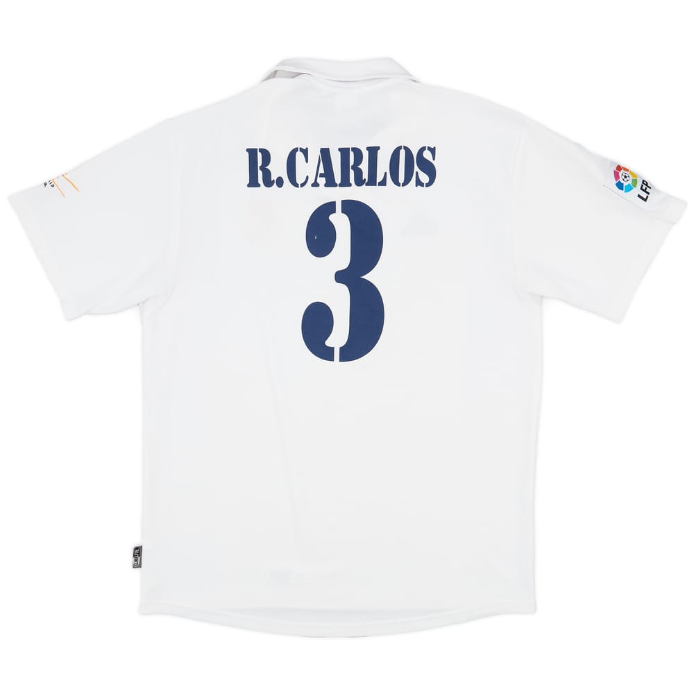 2001 Real Madrid Home Shirt R.Carlos #3 - 8/10 - (L)