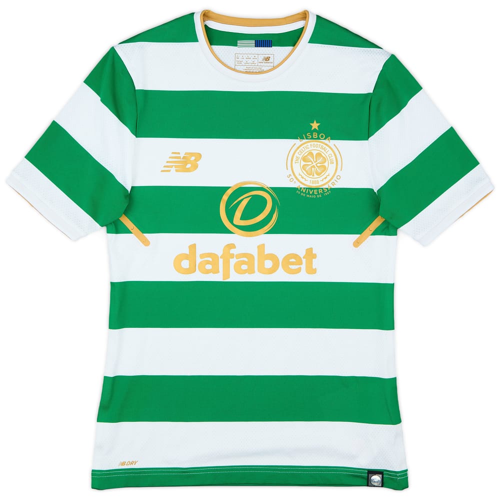 2017-18 Celtic 'Lisbon Lions 50th Anniversary' Home Shirt - 9/10 - (S)