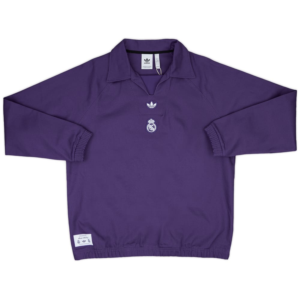 2024-25 Real Madrid adidas Originals Terrace Icons Drill Sweat Top