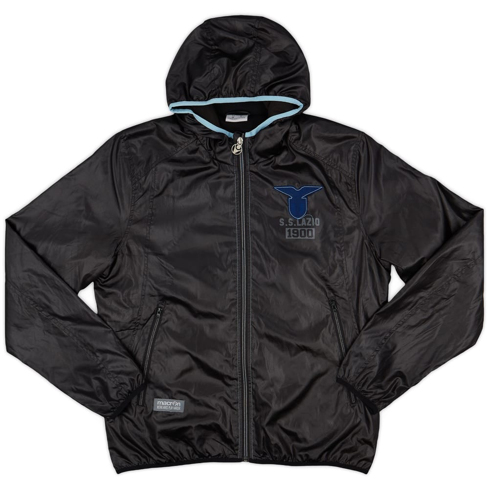 2016-17 Lazio Macron Hooded Rain Jacket - 8/10 - (M)