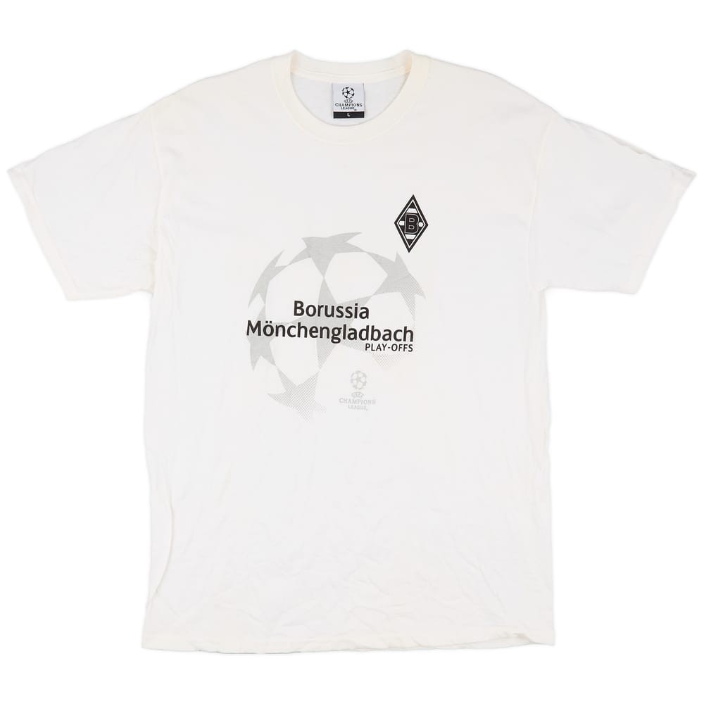 2012-13 Borussia Monchangladbach adidas 'Champions League Playoffs' Cotton Tee - 8/10 - (L)