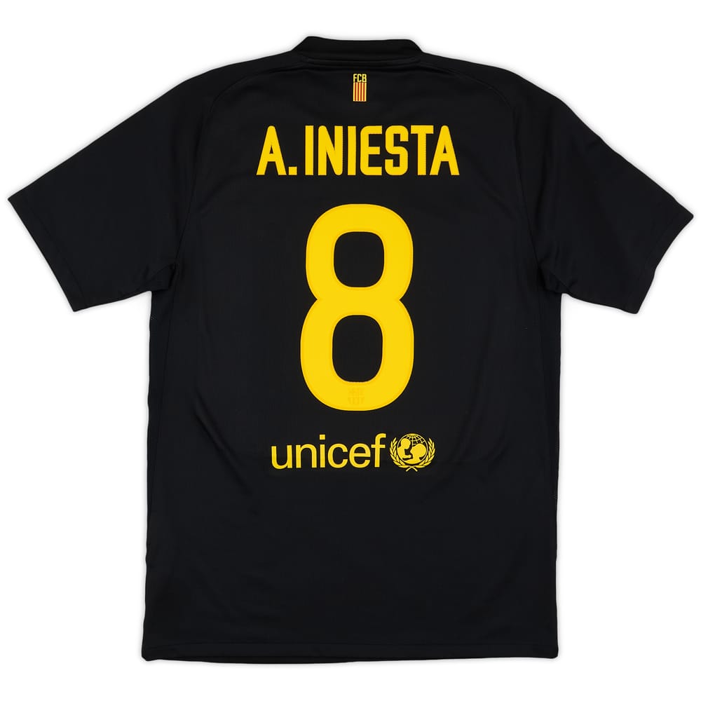 2011-12 Barcelona Away Shirt A.Iniesta #8 - 8/10 - (M)