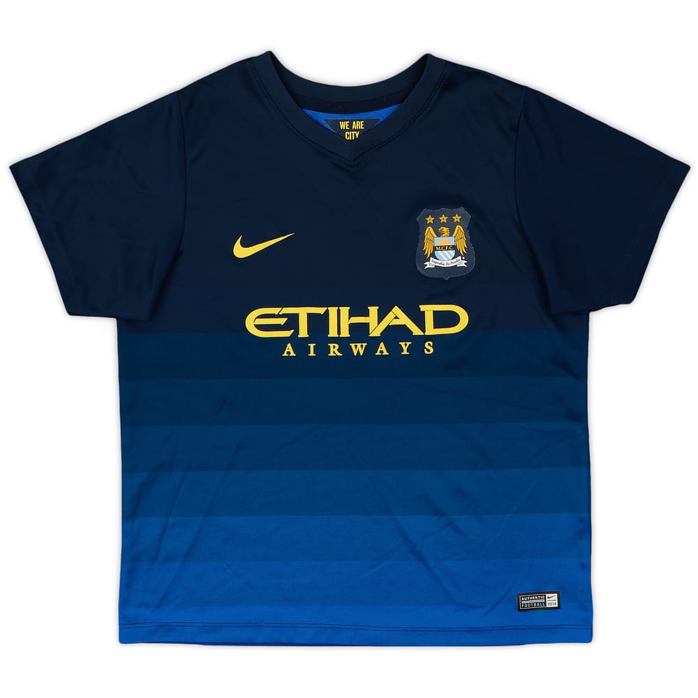 2014-15 Manchester City Away Shirt - 9/10 - (7-8 Years)