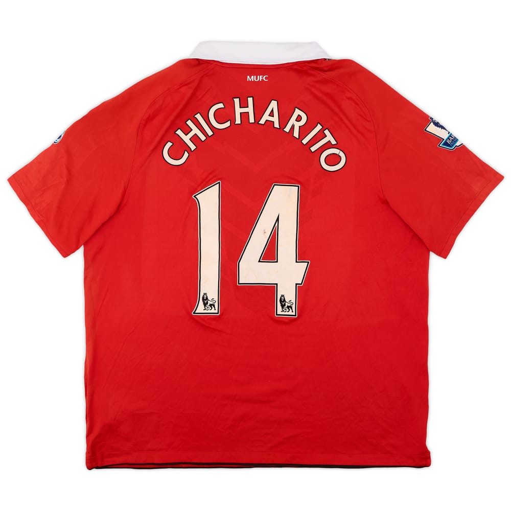 2010-11 Manchester United Home Shirt Chicharito #14 - 6/10 - (XXL)