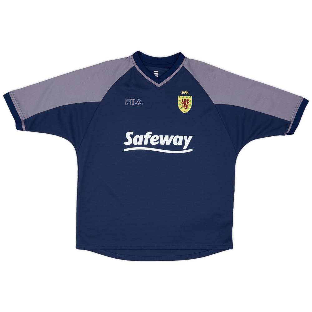2000-02 Scotland Player Issue Training Shirt (L)