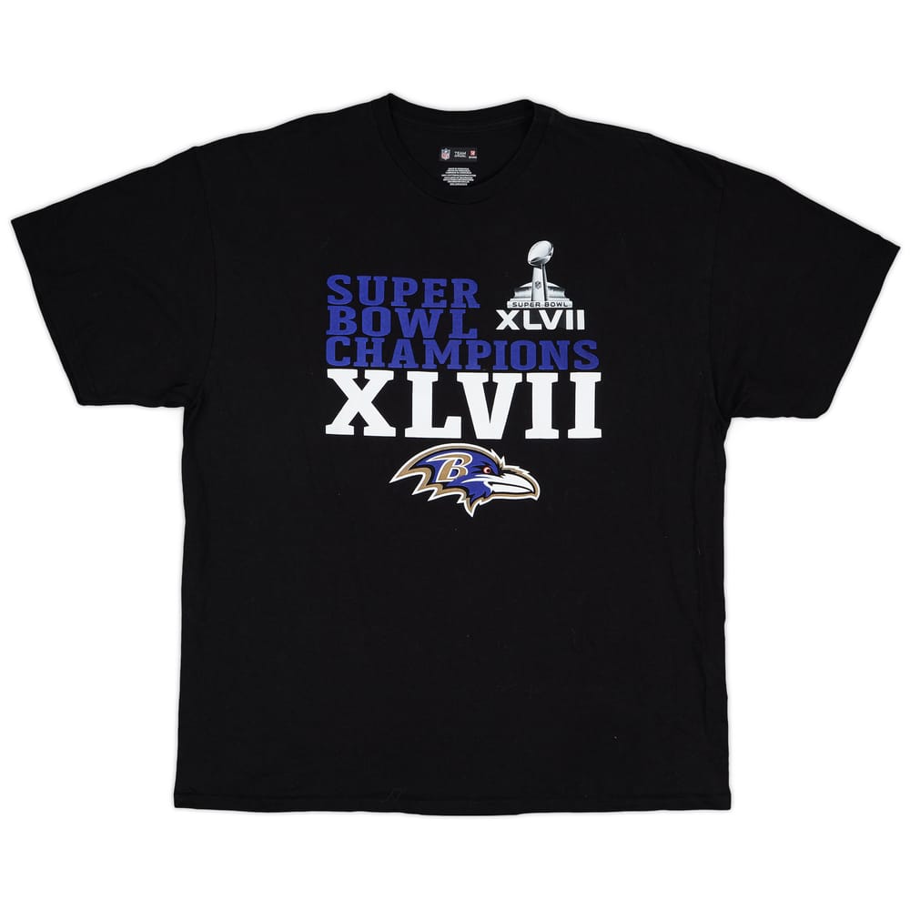 2013 Baltimore Ravens Super Bowl XLVII Champions NFL Tee - 9/10 - (XXL)
