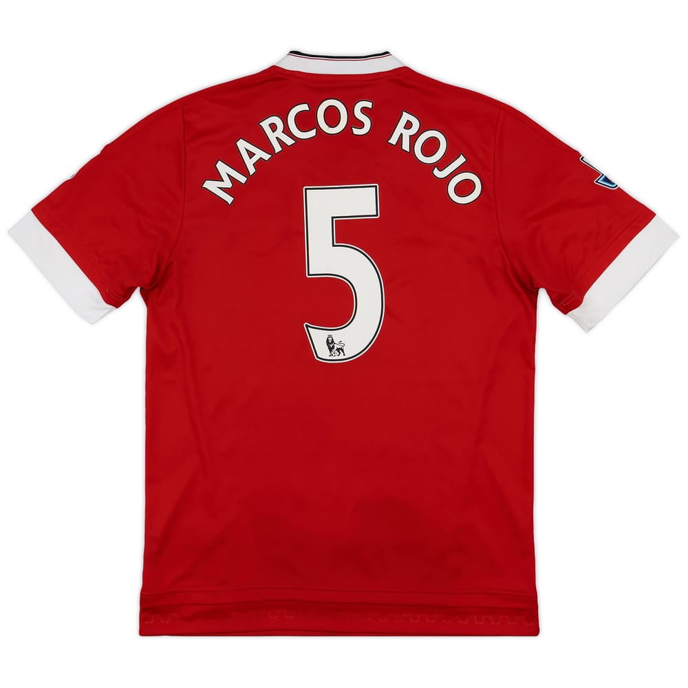 2015-16 Manchester United Home Shirt Marcos Rojo #5 - 6/10 - (M)