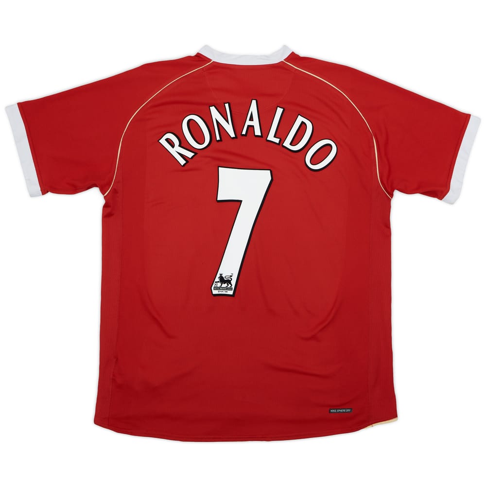 2006-07 Manchester United Home Shirt Ronaldo #7 - 6/10 - (L)