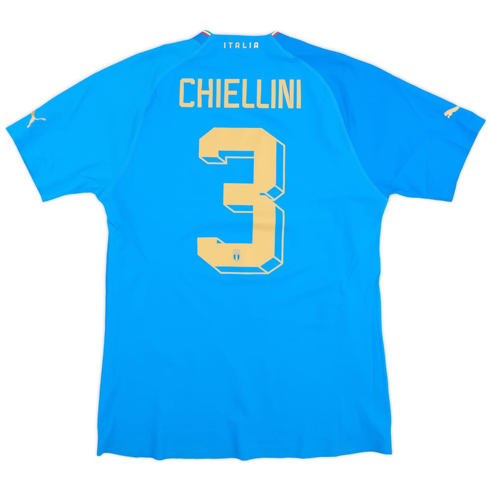 2022-23 Italy Authentic Home Shirt Chiellini #3 (M)