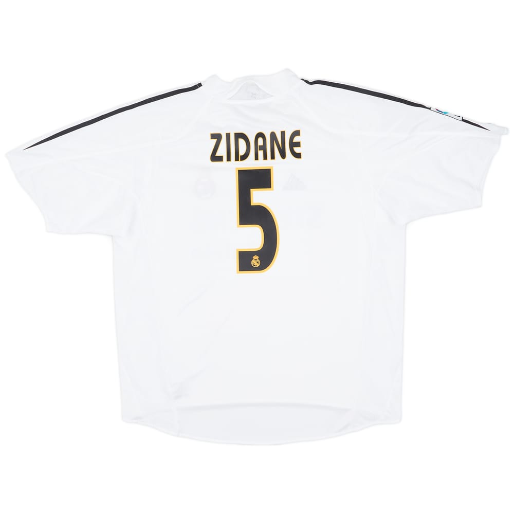 2004-05 Real Madrid Home Shirt Zidane #5 - 6/10 - (XL)