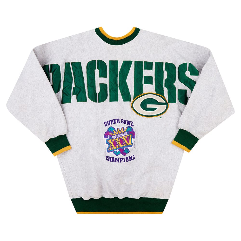 1996 Green Bay Packers Super Bowl Champions Sweat Top L