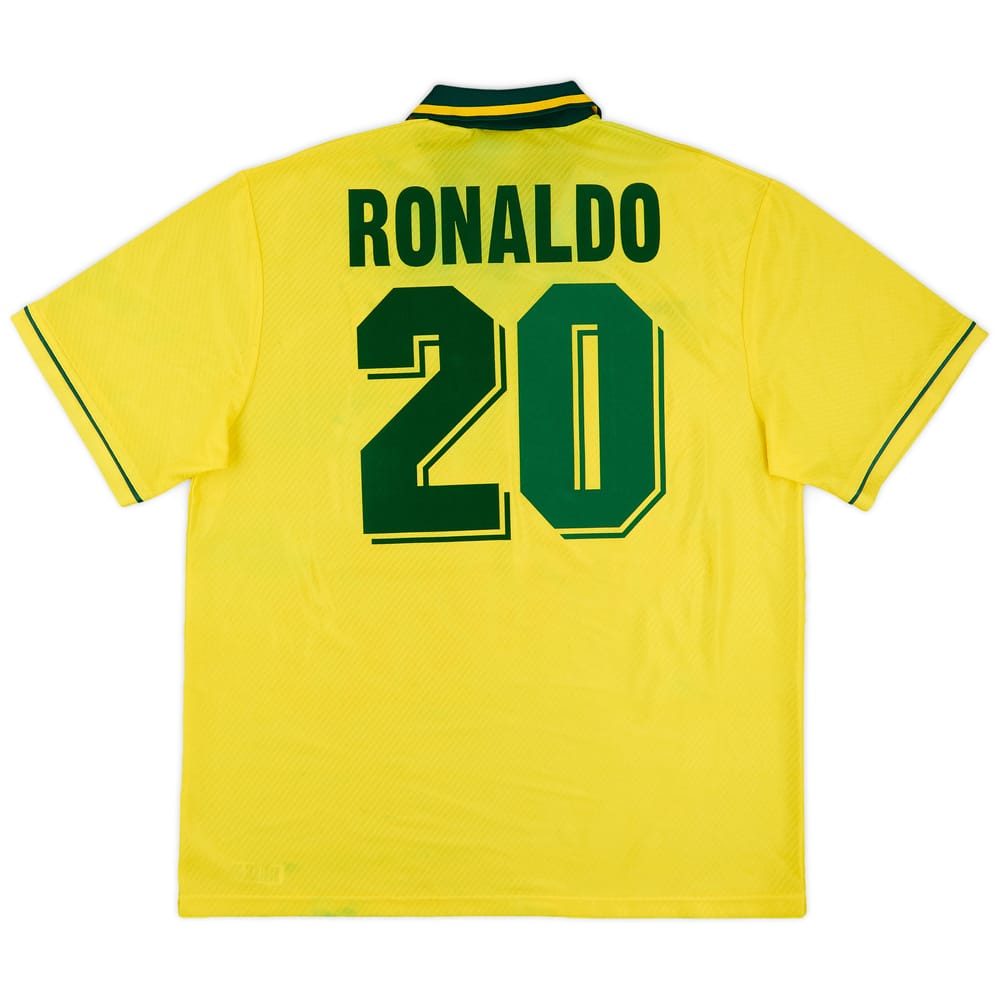1993-94 Brazil Home Shirt Ronaldo #20 - 9/10 - (XL)