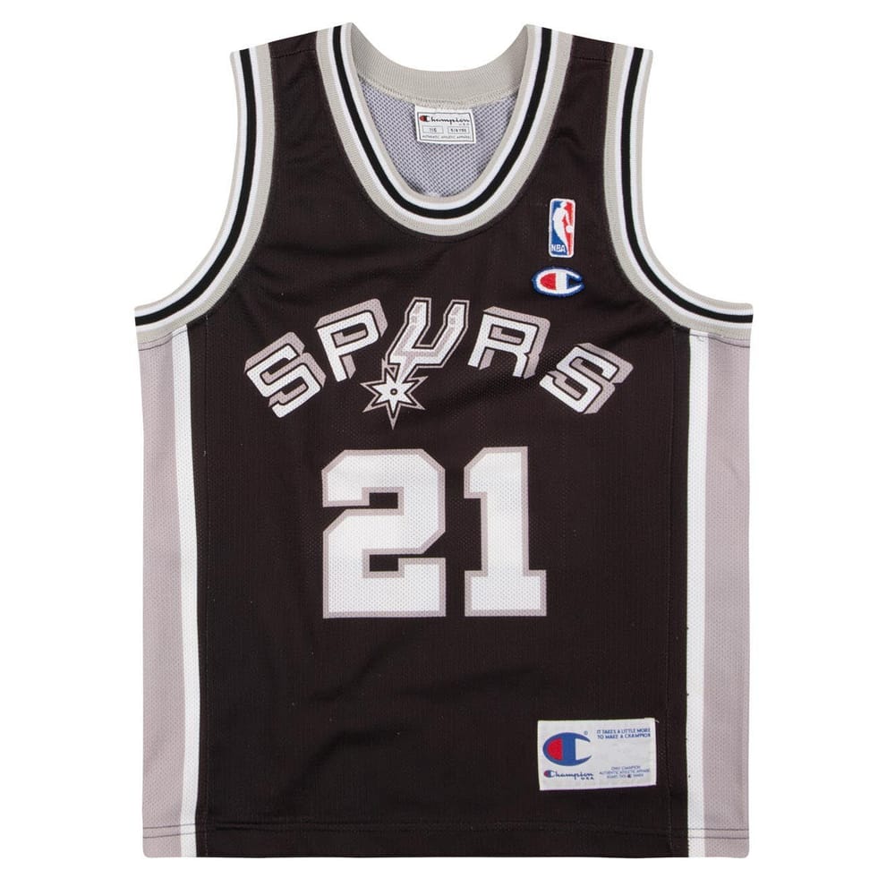 1997-01 San Antonio Spurs Duncan #21 Champion Jersey (Away) Y