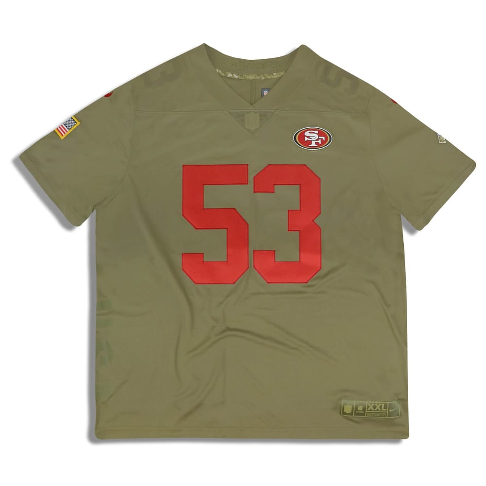2017 San Francisco 49ers Bowman #53 Salute To Service Nike Limited Jersey (Alternate) XXL - W/Tags