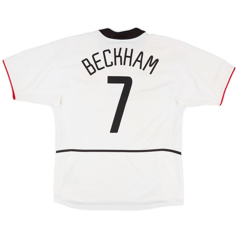 2002-03 Manchester United Away Shirt Beckham #7 - 6/10 - (L)